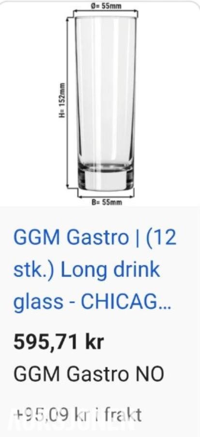 2025 500stk - Bormiolo Rossi Longdrink glass Nye glass